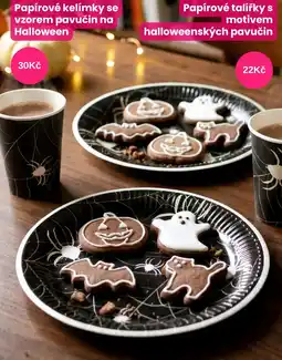 Pepco Papírové talířky s motivem halloweenských pavučin nabídka