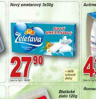 Želetava nový smetanový