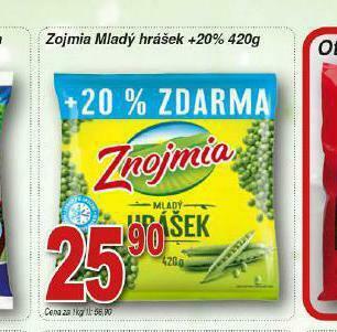 Lidl Znojmia mladý hrášek nabídka