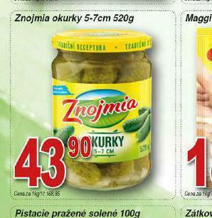 Lidl Znojmia okurky 5-7 cm nabídka