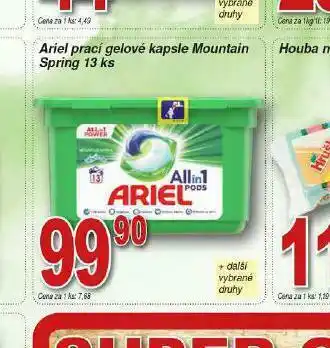 Lidl Ariel prací gelové kapsle nabídka
