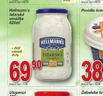 Lidl Hellmann´s tatarská omáčka, majonéza nabídka