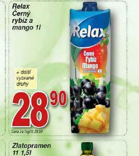 Lidl Relax černý rybíz a mango nabídka