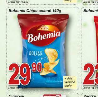 Lidl Bohemia chips solené nabídka