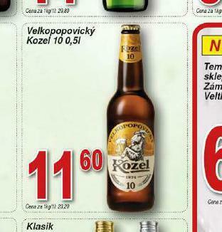 Lidl Pivo velkopopovický kozel 10 nabídka