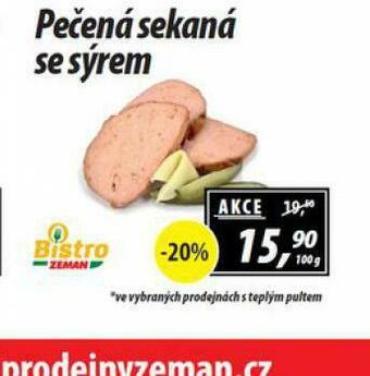 ZEMAN Pečená sekaná se sýrem nabídka