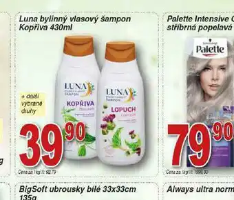 Lidl Luna bylinný vlasový šampon kopřiva nabídka
