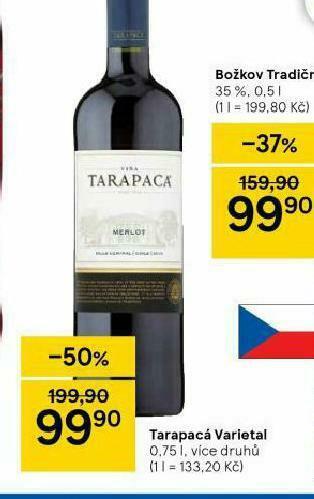 Tesco Tarapacá varietal nabídka