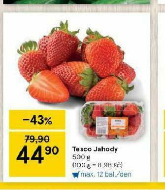 Tesco Jahody nabídka