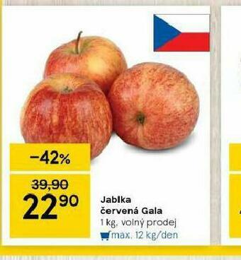 Tesco Jablka červená gala nabídka