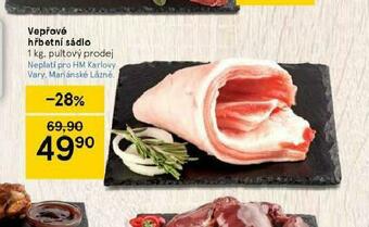 Tesco Vepřové hřbetní sádlo nabídka