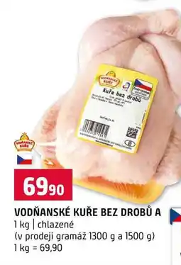 Terno VODŇANSKÉ KUŘE BEZ DROBŮ A 1 kg chlazené (v prodeji gramáž 1300 g a 1500 g) nabídka