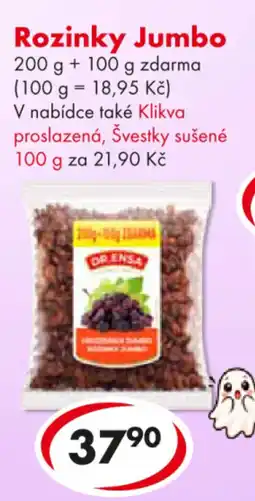CBA Orensa rozinky jumbo nabídka