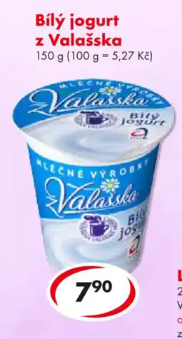 CBA Valašská bílý jogurt nabídka