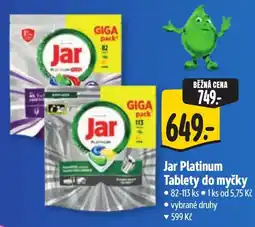 Albert Jar Platinum Tablety do myčky nabídka
