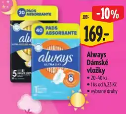 Albert Always Dámské vložky nabídka