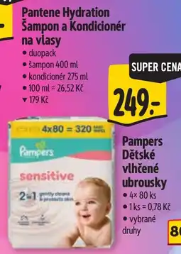 Albert Pampers dětské vlhčené ubrousky nabídka