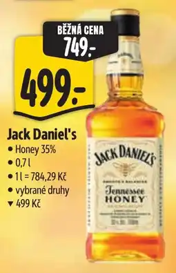Albert Jack Daniel's honey nabídka