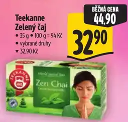 Albert Teekanne zelený čaj nabídka
