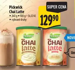 Albert Pickwick chai latte nabídka