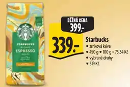 Albert Starbucks zrnková káva nabídka