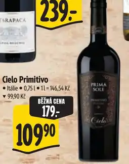 Albert Cielo Primitivo nabídka