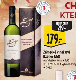 Albert Zámecké vinařství Bzenec EGO nabídka
