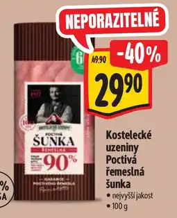 Albert Kostelecké uzeniny Poctivá řemeslná šunka nabídka