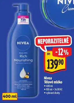 Albert Nivea tělové mléko nabídka