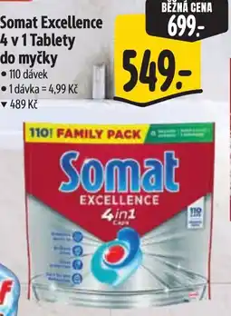 Albert Somat Excellence 4 v 1 Tablety do myčky nabídka