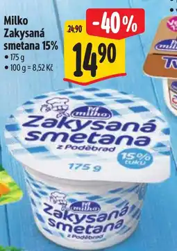 Albert Milko zakysaná smetana 15% nabídka