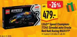 Albert lego speed champions 77243 závodní auto oracle red bull racing rb20 f1 nabídka