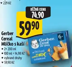 Albert Gerber Cereal Mléčko s kaší nabídka