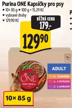 Albert Purina ONE Kapsičky pro psy nabídka