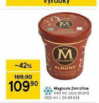 Tesco Magnum zmrzlina nabídka