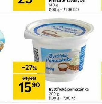 Tesco Bystřická pomazánka nabídka