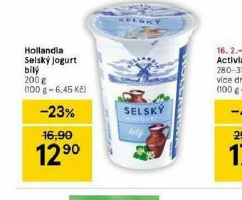 Tesco Hollandia selský jogurt bílý nabídka