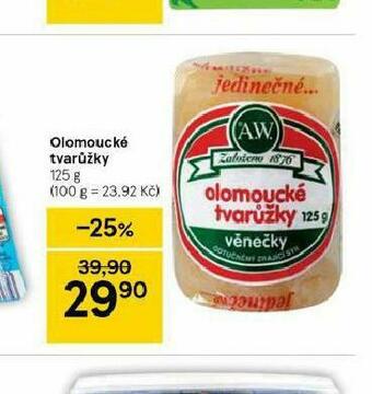 Tesco Olomoucké tvarůžky nabídka