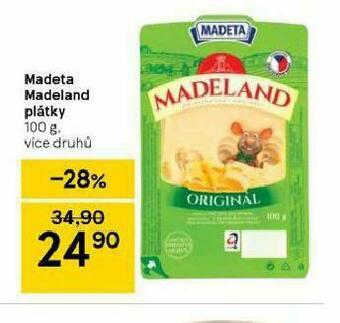 Tesco Madeta madeland plátky nabídka