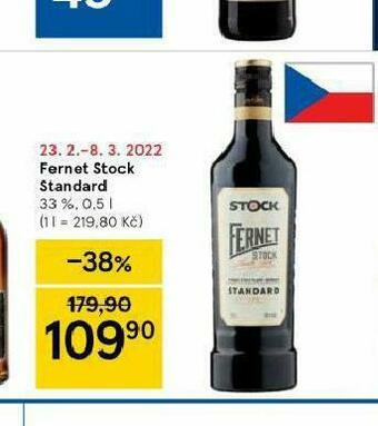 Tesco Fernet stock standard nabídka