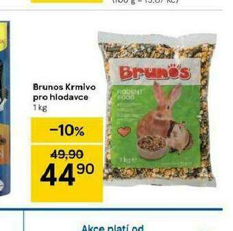 Tesco Brunos krmivo pro hlodavce nabídka
