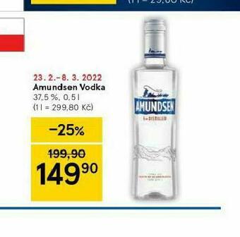 Tesco Amundsen vodka nabídka