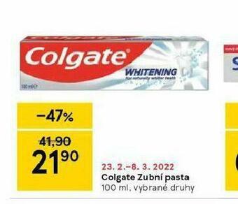 Tesco Colgate zubní pasta nabídka