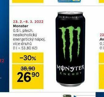 Tesco Monster nabídka
