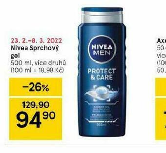 Tesco Nivea sprchový gel nabídka