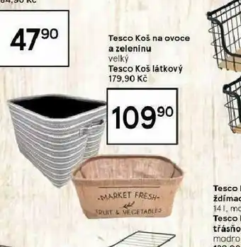 Tesco Koš látkový nabídka