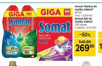 Tesco Somat gel do myčky nabídka