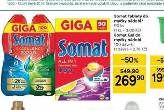 Tesco Somat tablety do myčky nabídka
