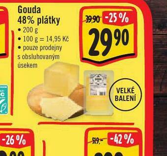 Jip Gouda 48% plátky nabídka