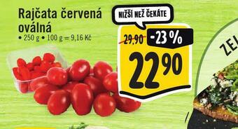 Jip Rajčata červená oválná nabídka
